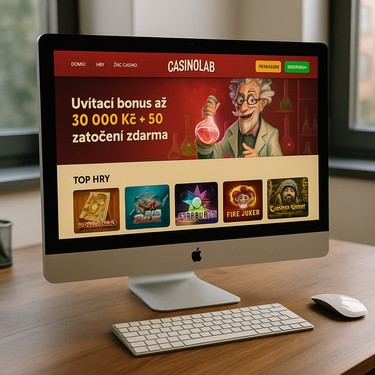 CasinoLab - Intuitivní design platformy - Desktop rozhraní